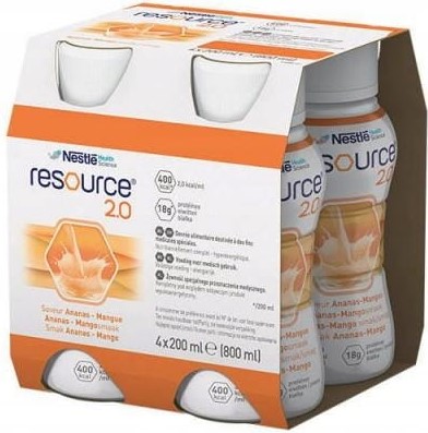Resource 2.0 4x200ml příchuť ananas-mango