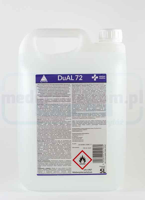 Alpinus 5L DUAL 72 dezinfekční prostředek na ruce a povrchy
