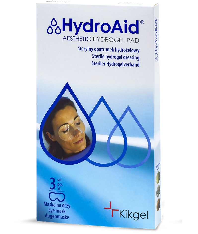 HydroAid - maska na oči 1ks sterilní hydrogelový obvaz