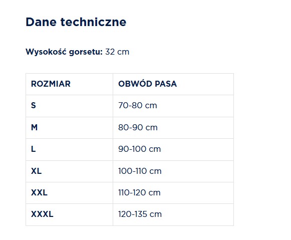 Torakolumbální a sakrální korzet L - model TGO-R SLK 703 - Obrázek 3