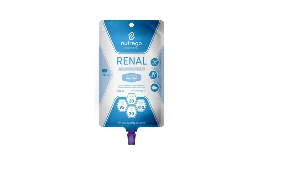 Nutrego Renal 500 ml neutrální hyperkalorický se sníženým obsahem elektrolytů 1ks