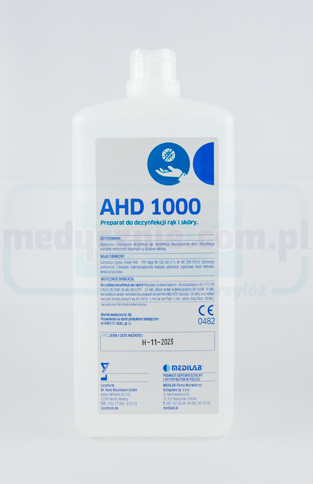 AHD 1000 1L dezinfekce rukou a kůže