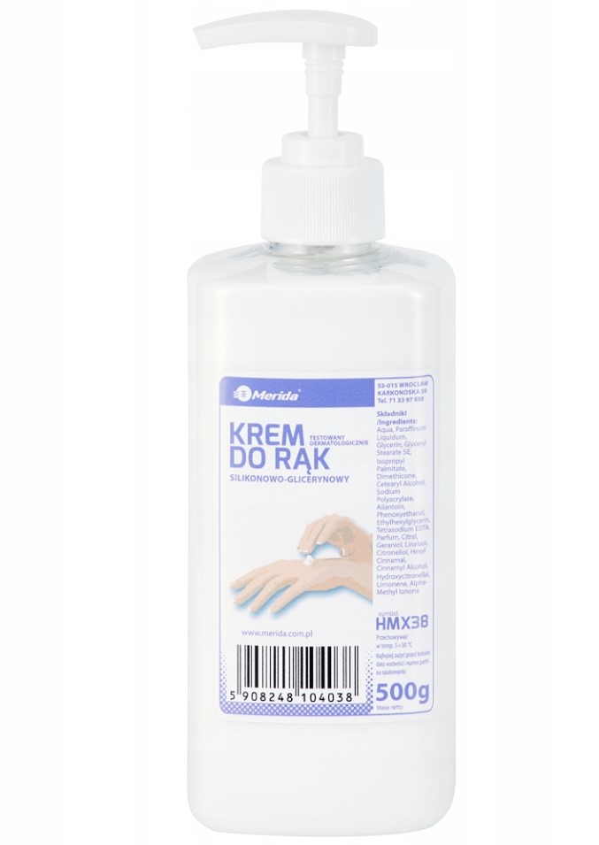 Merida krém na ochranu rukou 500 ml s pumpičkou