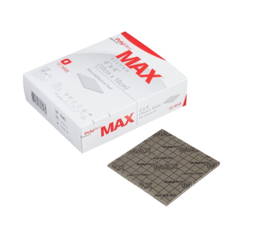 PolyMem MAX stříbrný 1045 nepřilnavý 10x10cm 1ks