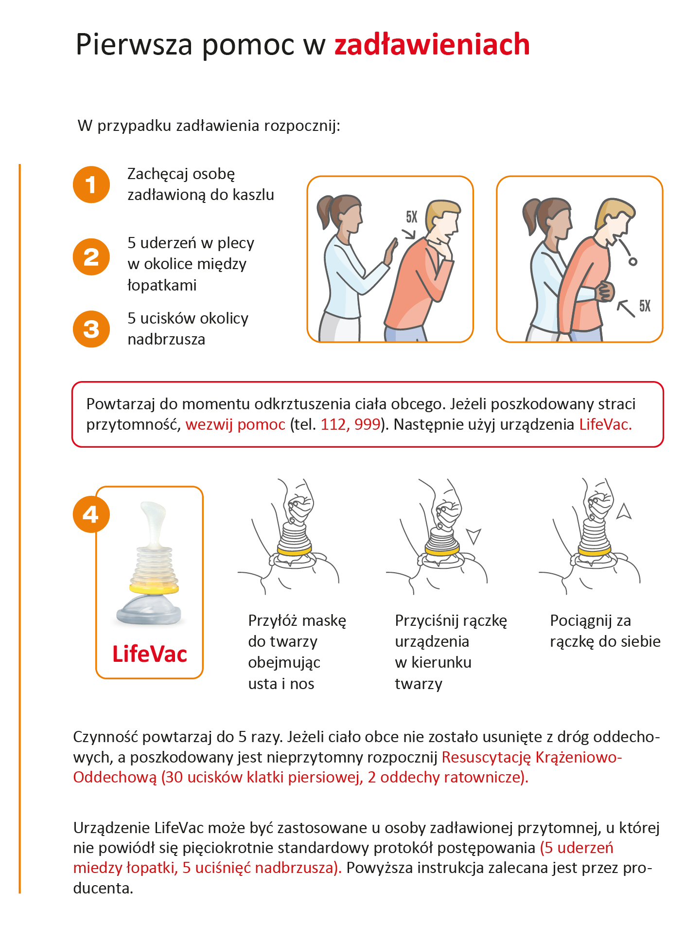 Sada pro ucpávání dýchacích cest LifeVac LV14 - Obrázek 5