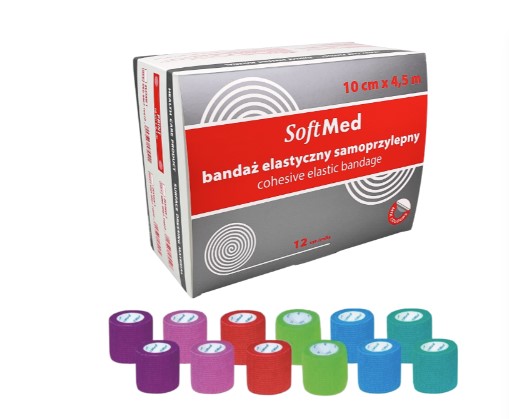 Kohezní obvaz 10cm*4,5m 12ks sada SOLID II