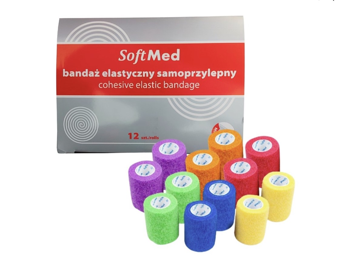 Kohezní obvaz 15cm*4,5m 12ks SOLID sada I