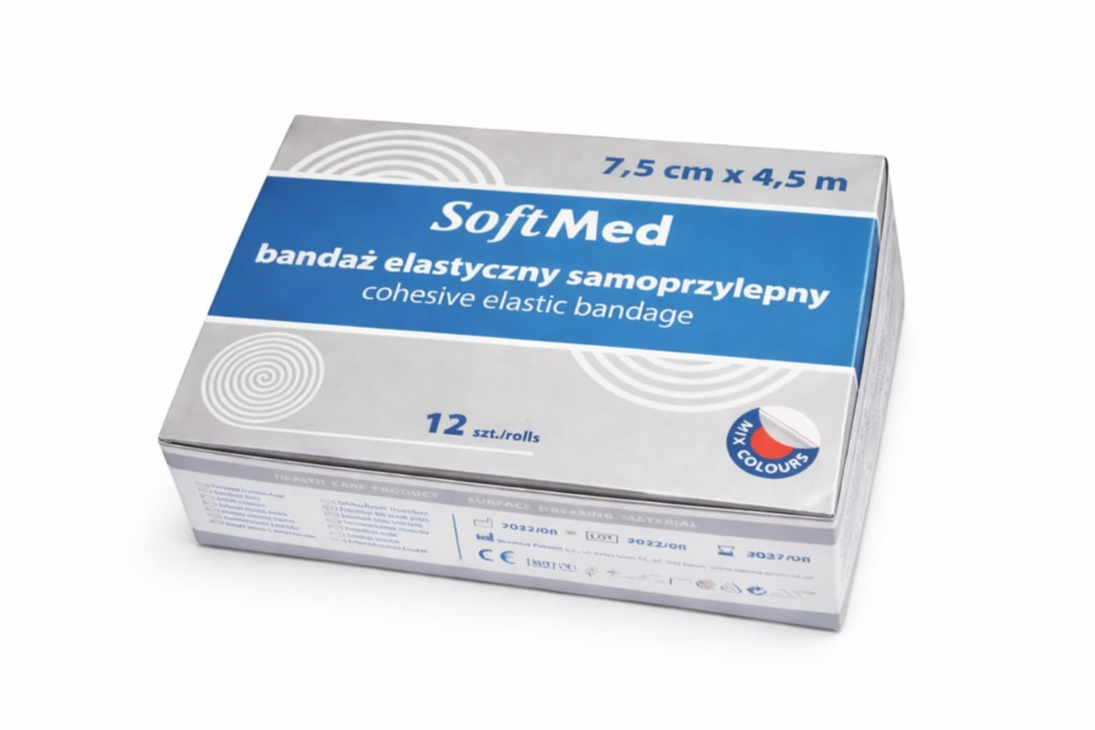 Kohezní obvaz 7,5 cm * 4,5 m 12 ks SOLID III sada - Obrázek 2