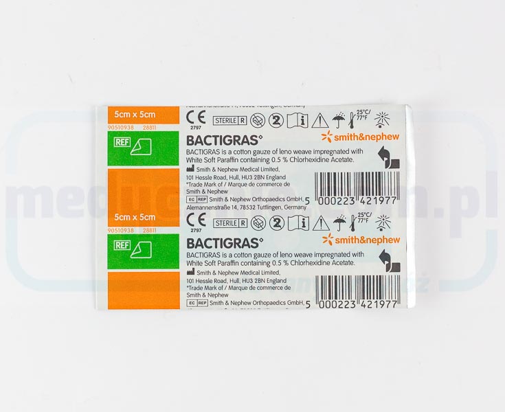 Bactigras 5*5cm parafínový obvaz 1ks - Obrázek 4