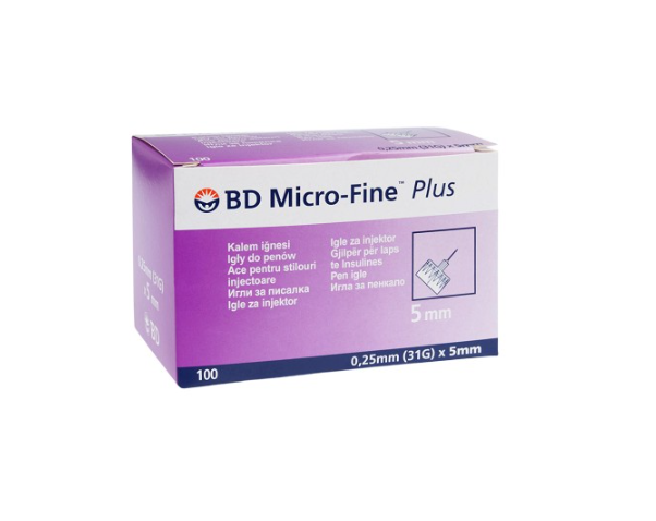 Penová jehla MICRO - FINE BD 31G 0,25x5mm 100ks