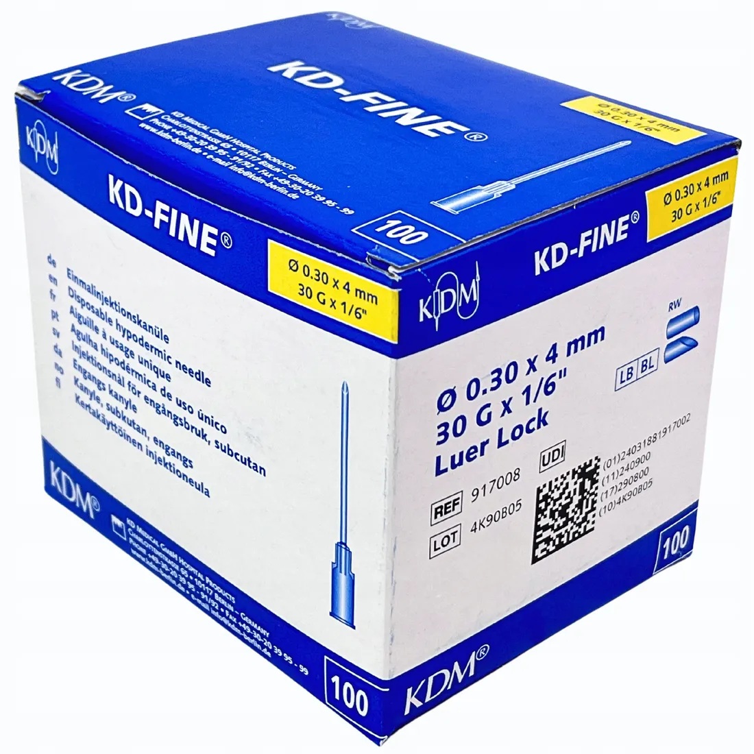 Jehly j.u. 0.30*4 100ks KD-FINE pro MEZOTERAPII