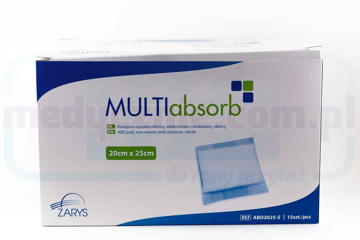 MULTIabsorb S 20cm x 25cm 1 ks. Vysoce savý kompresní materiál; netkaná celulóza, sterilní - Obrázek 2