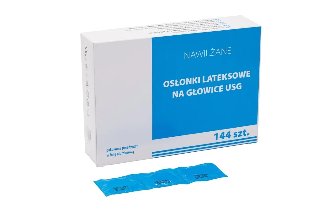 Vlhčené kryty ultrazvukových sond, 144 ks.