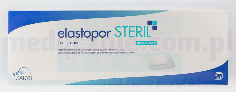 Obvaz s absorpční vložkou ELASTOPOR Steril 10* 35cm 25ks