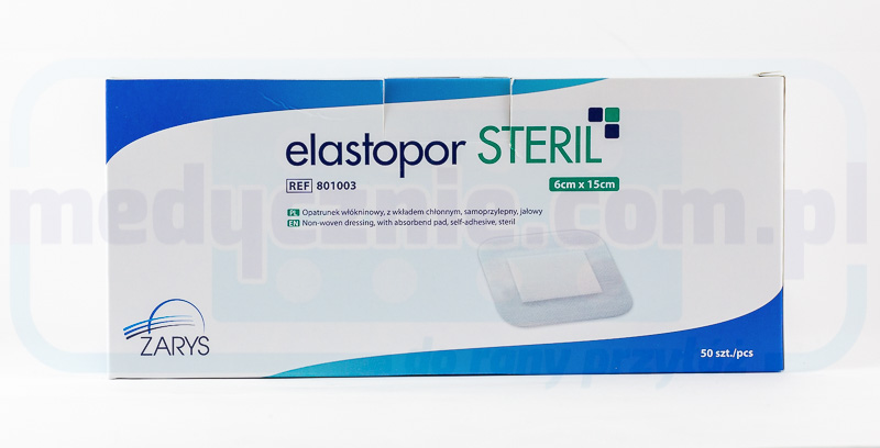 Obvaz s absorpční vložkou ELASTOPOR Steril 6* 15cm 25ks