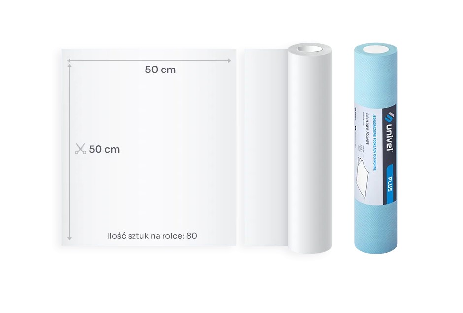 laminovaný podklad UNIVEL PLUS 2x hedvábný papír 1x fólie 50cm x 50m modrá