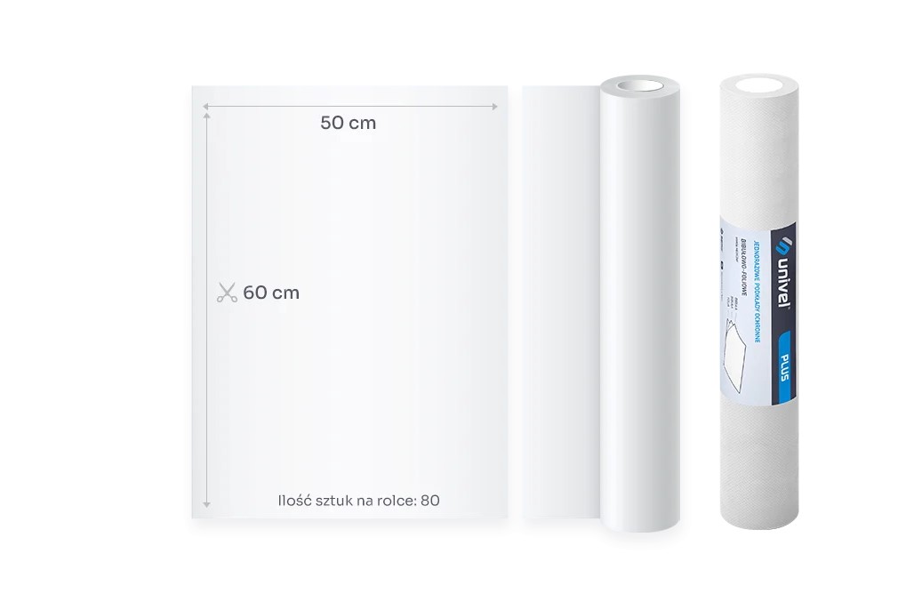 laminovaný podklad UNIVEL PLUS 2x hedvábný papír 1x fólie 60cm x 50m bílá